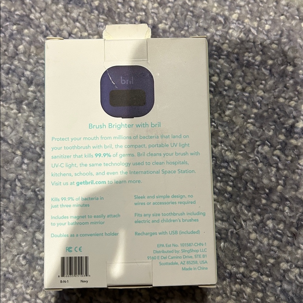 Bril  UV Toothbrush Sterilizer, never opened, box slightly torn - Picture 3 of 3